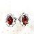Sell Sterling Silver Natural Garnet Stud Earring, Tourmaline / Agate Ring, Citrine Bracelet, Earring