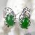 Sell Sterling Silver Natural Jadeite Stud Earring, Tourmaline / Citrine / Amethyst Ring, Earring