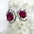 Sell Sterling Silver Natural Ruby Earring, Cz Jewelry, Prehnite / Amethyst Ring, Earring, Pendant