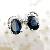 Sell Sterling Silver Natural Sapphire Stud Earring, Fashion Jewelry, Cz Ring, Amethyst Ring