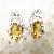 Sell Sterling Silver Natural Topaz Stud Earring, Blue Topaz / Olivine / Garnet / Prehnite Ring, Earr