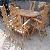 Straight Dorset Set Oval Extension Table Teak Garden Furniture