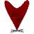 Mdoern Fiberglass Heart Cone Chair, Panton Heart Chair