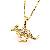 Sell 18k Gold Plating Brass Cubic Zirconia Kangaroo Pendant, Pearl Necklace, Cz Fashion Jewelry