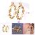 Sell 18k Gold Plating Brass Hoop Earrings, Fashion Cz Ring, Costume Jewelry Bracelet, Necklace