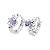 Sell Rhodium Plated Brass Cubic Zirconia Hoop Earrings, Cz Fashion Jewelry, Rhinestone Jewelry
