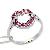 Sell Sterling Silver Heart Love Natural Ruby Ring, Olivine Ring, Garnet / Tourmaline Pendant, Earrin