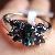 Sell Sterling Silver Natural Garnet Ring, Gemstone Jewelry, Silver Jewlery, Fashion Cz Ring, Earring