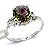 Sell Sterling Silver Natural Rainbow Ring, Gemstone Jewelry, Garnet Earring, Fashion Silver Jewelry