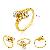 Manufactory For 18k Gold Plating Brass Cubic Zirconia Ring, Costume Jewelry, Semi-precious Stone Rin