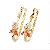 Sell 18k Gold Plating Brass Cubic Zirconia Drop Earring, Brass Cz Jewelry, Rhinestone Fashion Jewelr