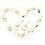 Sell 18k Gold Plating Brass Cubic Zirconia Jewelry Set Earring Necklace , Cz Fashion Jewelry