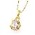 Sell 18k Gold Plating Brass Cubic Zirconia Pendant With Rhinestone, Different Stone Are Available