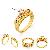Sell 18k Gold Plating Brass Cubic Zirconia Ring With Rhinestone, Different Rhinestone Are Available
