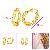 Sell 18k Gold Plating Brass Hoop Earring, Costume Jewelry, Silver Jewelry, Gemstone Pendant