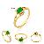 Sell 18k Gold Plating Brass Jade Ring, Rainbow Stone Bracelet Fashion Costume Jewelry Pendant, Ring