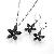 Sell Rhodium Plated Brass Cubic Zirconia Jewelry Set, Cz Costume Jewelry, Natural Ruby Necklace
