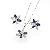 Sell Rhodium Plated Brass Cubic Zirconia Jewelry Set, Cz Fashion Ring, Bracelet, Costume Jewelry