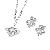 Sell Rhodium Plated Brass Cubic Zirconia Jewelry Set, Brass Cz Jewelry, Fashion Cz Ring, Pendant