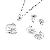 Sell Rhodium Plated Brass Cubic Zirconia Jewelry Set, Fashion Brass Cz Ring, Silver Pendant, Ring