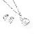 Sell Rhodium Plated Brass Cubic Zirconia Jewelry Set, Natural Blue Topaz Pendant, Amethyst Ring