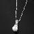 Sell Rhodium Plated Brass Cubic Zirconia Pendant, Semi-precious Stone Pearl Pendant,