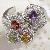 Sell Sterling Silver Mix Gem Ring, Citrine Earring, Ruby Ring, Citrine Bracelet, Prehnite Pendant