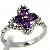 Sell Sterling Silver Natural Amethyst Ring, Citrine Bracelet, 18k Gold Jewelry, Amethyst Ring