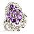 Sell Sterling Silver Natural Amethyst Ring, Citrine Earring, Sapphire Bracelet, Ruby Ring