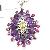 Sell Sterling Silver Natural Amethyst With Ruby And Olivine Color Stone Pendant