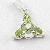 Sell Sterling Silver Natural Olivine Pendant, Blue Topaz Ring, Prehnite Pendant, Jewelry Set
