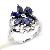 Sell Sterling Silver Natural Sapphire Ring, Blue Topaz Pendant, Olivine Ring, Prehnite Earring