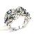 Sell Sterling Silver Natural Sapphire Ring, Blue Topaz Pendant, Prehnite Jewelry Set
