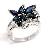 Sell Sterling Silver Natural Sapphire Ring, Gemstone Jewelrytourmaline Earring, Moonstone Pendant