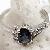 Sell Sterling Silver Natural Sapphire Ring, Prehnite Bracelet, Gemstone Silver Jewelry, Garnet Earri