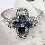 Sell Sterling Silver Natural Sapphire Ring, Smoky Quartz Earring, Garnet Pendant, Prehnite Ring