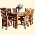 Adf-001. Java Dining Set Rectangular Table And Chair Teak Mahogany Indoor Furniture