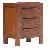Pd-419 Night Stand Bedside Slated 3 Drawers Mahogany Teak Indoor Furniture