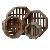 Octagonal Wood Orchid Basket