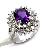 Sell Sterling Silver Natural Amethyst Ring, Earring, Rainbow Stone Pendant, Gemstone Jewlery