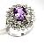 Sell Sterling Silver Natural Amethyst Ring, Fashion Cz Jewlery, Citrine Bracelet, Earring, Pendant