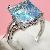 Sell Sterling Silver Natural Blue Topaz Ring, Pendant, Amethyst Earring, Rainbow Stone Jewelry,
