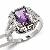 Factory For Sterling Silver Natural Amethyst Ring, Silver Jewelry, Tourmaline Pendant, Jadeite Ring