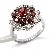 Factory For Sterling Silver Natural Garnet Ring, Smoky Quartz Pendant, Color Stone Ring, Agate Penda