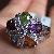 Sell Sterling Silver Mix Gem Ring, Smoky Quartz Pendant, Prehnite Ring, Garnet Earring, Pendant