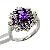 Sell Sterling Silver Natural Amethyst Ring, Gemstone Jewelry, Silver Jewelry, Sapphire Earring, Ring