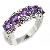 Sell Sterling Silver Natural Amethyst Ring, Prehnite Bracelet, Silver Jewelry, Garnet Earring, Ring