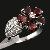 Sell Sterling Silver Natural Garnet Ring, Sapphire Earring, Pendant, 18k Gold Jewelry, Silver Jewelr