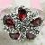 Sell Sterling Silver Natural Garnet Ring, Smoky Quartz Ring, Sapphire Earring, Prehnite Pendant