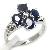 Sell Sterling Silver Natural Sapphire Ring, Ruby Pendant, Prehnite Ring, Earring, Garnet Bracelet